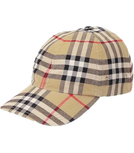 Burberry Cap Vintage Check Baseball Cap Monogram Motif Hat Cap